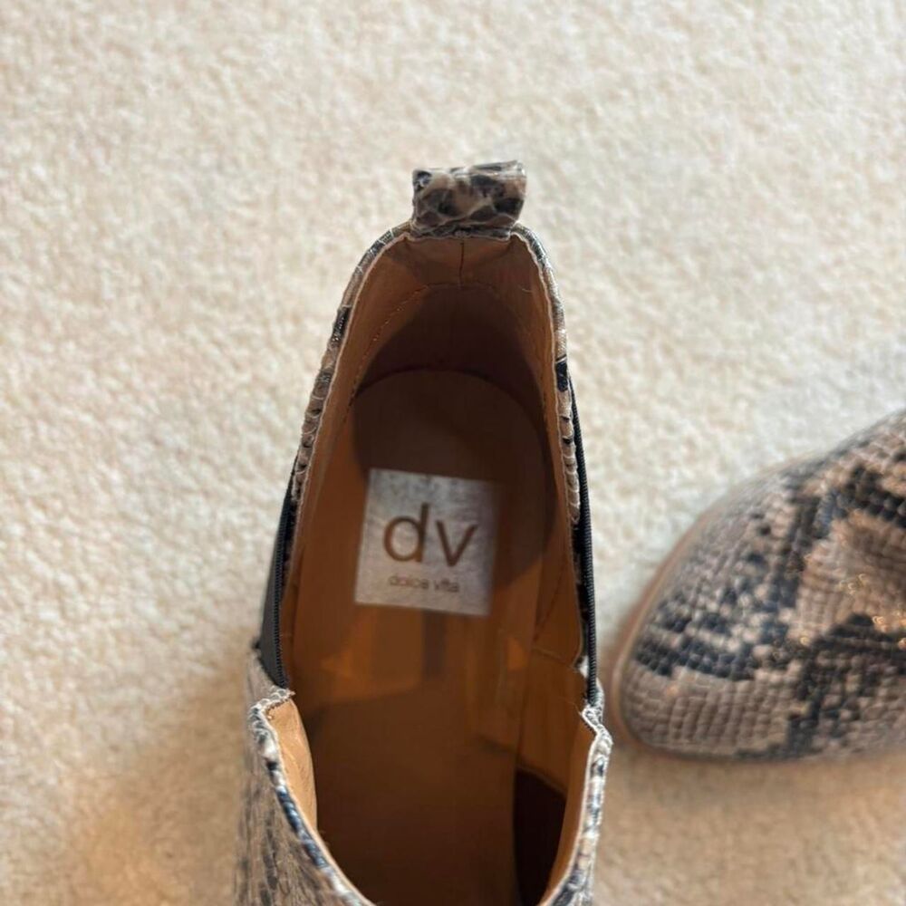 Dolce Vita Women’s Snake Print Ankle Boots | Size 8.5 - Picture 7 of 7